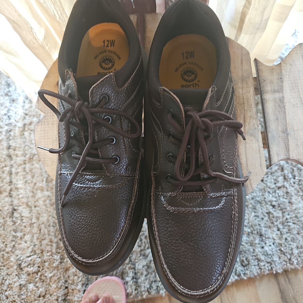 Earth Spirit Men's Brown Leather Shoes Soze 12